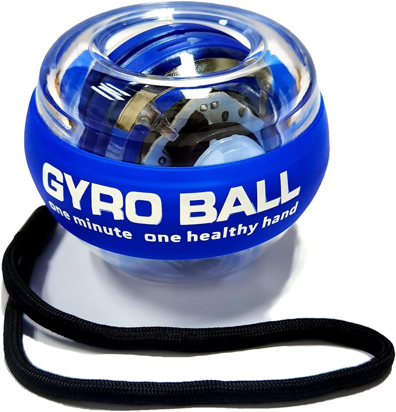 EXBEPE Metal Torque Ball with Light, Weighted Auto-Start Gyro Ball Hand Wrist Forearm Trainer and Strengthener for Exercise Joint and Muscle with Bag - Image 1